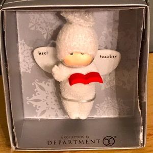 Dept. 56 ANGEL Snowbabies BEST TEACHER Ornament